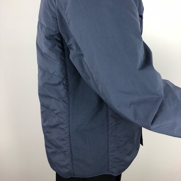 Eddie Bauer Goose Down Jacket Mens Dark Blue - Picture 4 of 8